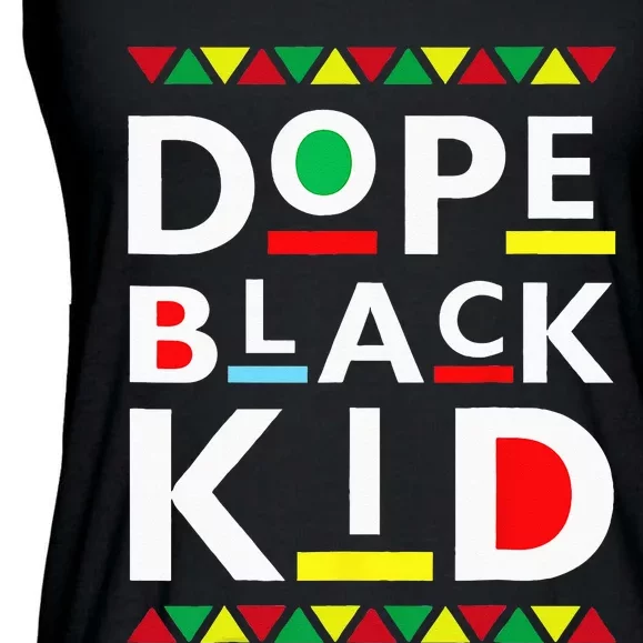 Dope Black Juneteenth Black History Month Ladies Essential Flowy Tank