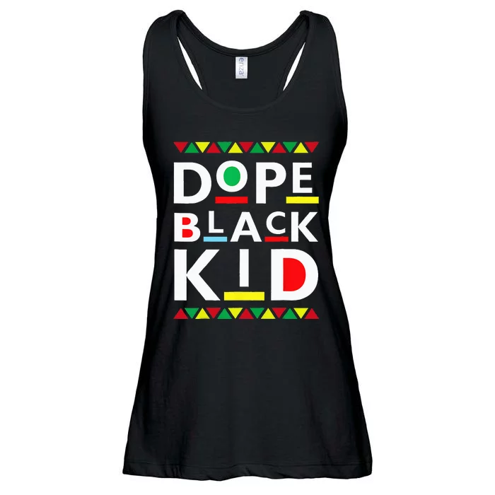 Dope Black Juneteenth Black History Month Ladies Essential Flowy Tank