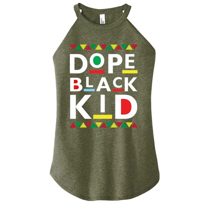 Dope Black Juneteenth Black History Month Gift Women’s Perfect Tri Rocker Tank