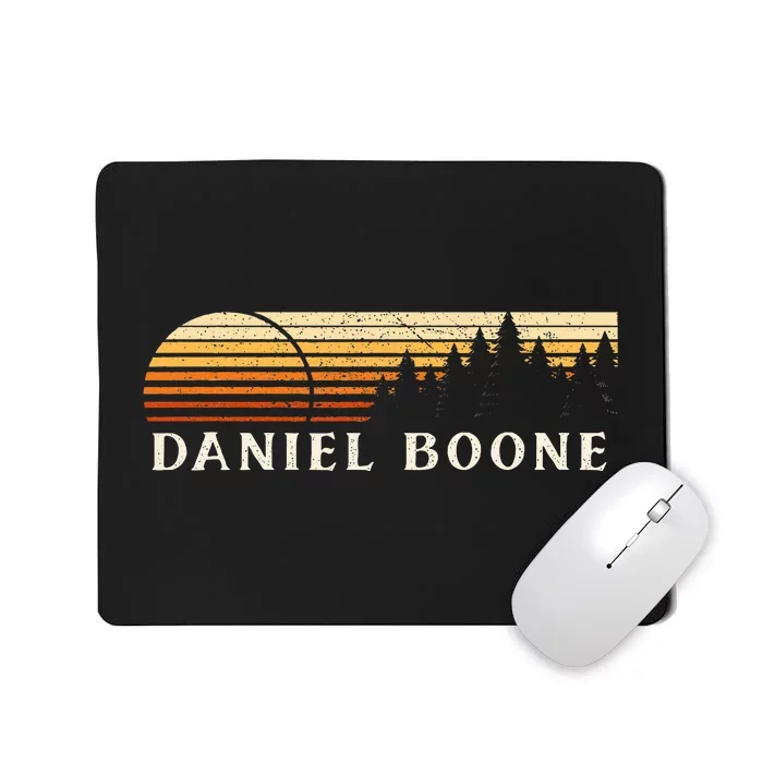 Daniel Boone Ky Vintage Evergreen Sunset Eighties Mousepad