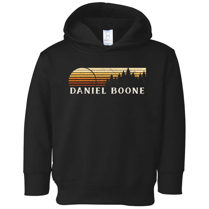 Daniel Boone Ky Vintage Evergreen Sunset Eighties Toddler Hoodie