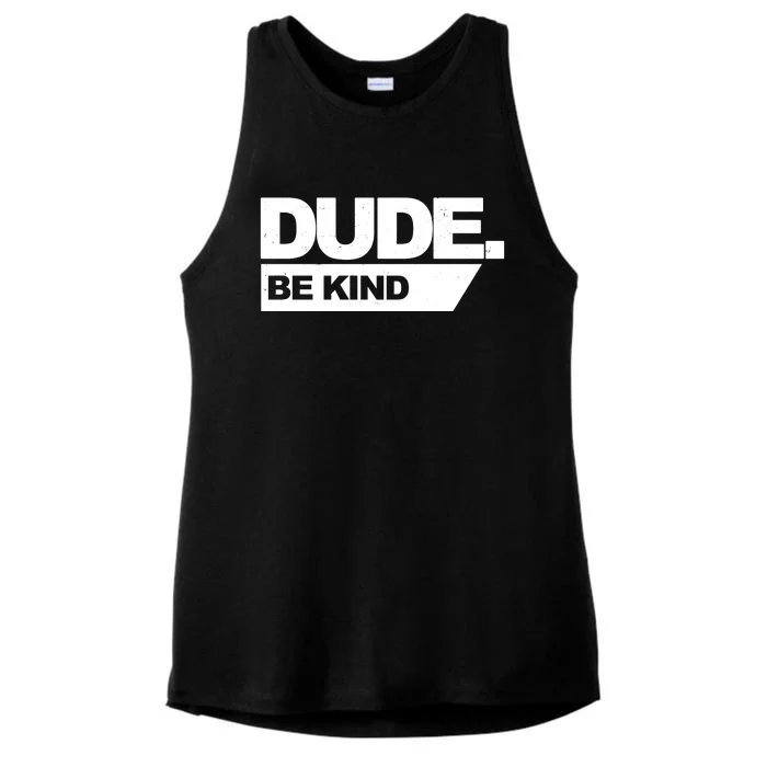 Dude Be Kind Anti Bullying Ladies Tri-Blend Wicking Tank