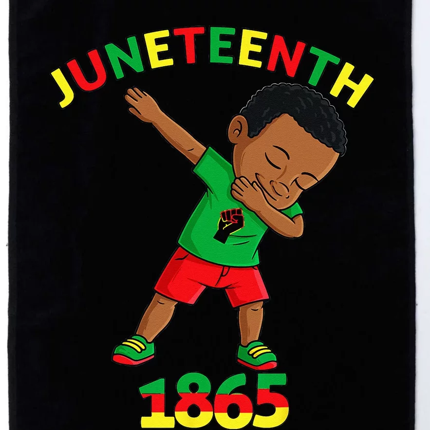 Dabbing Black King Juneteenth Melanin Brown Skin Dab Platinum Collection Golf Towel