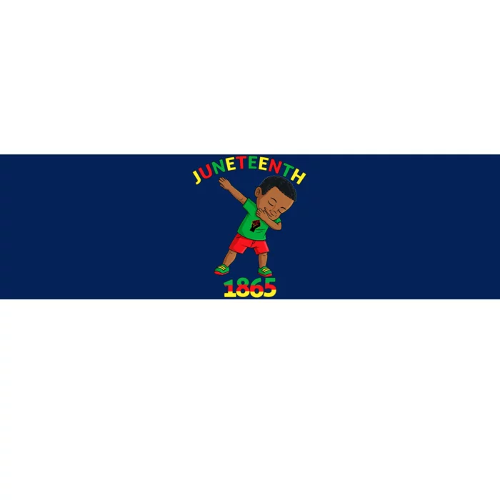 Dabbing Black King Juneteenth Melanin Brown Skin Boy Dab Bumper Sticker