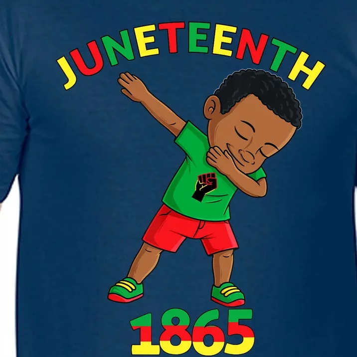 Dabbing Black King Juneteenth Melanin Brown Skin Boy Dab Comfort Colors T-Shirt