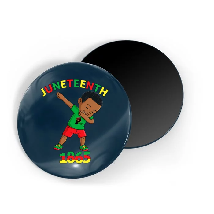 Dabbing Black King Juneteenth Melanin Brown Skin Boy Dab Magnet