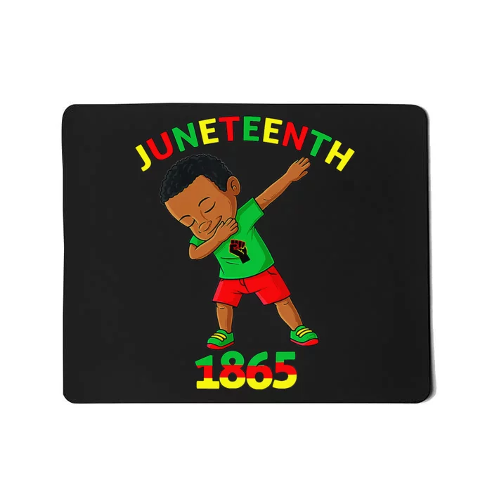 Dabbing Black King Juneteenth 1865 Brown Skin Dab Mousepad