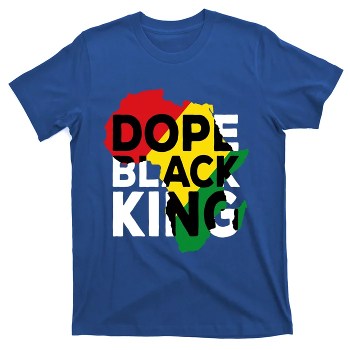 Dope Black King African American Melanin Dad Black History Cute Gift T-Shirt