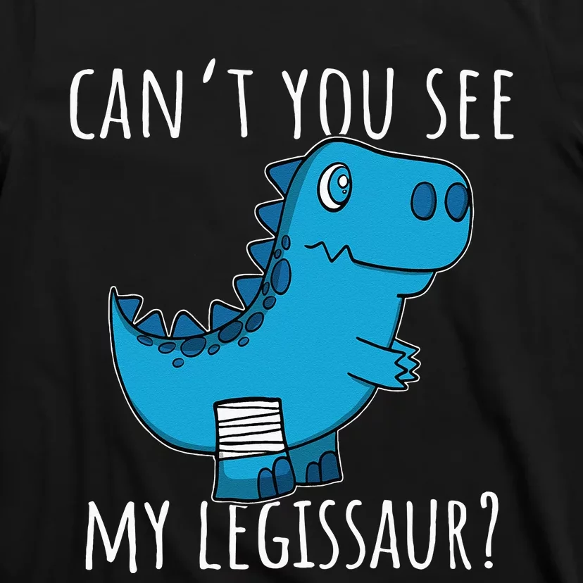 Dinosaur Broken Leg Get Well Soon For Leg Injury T-Shirt