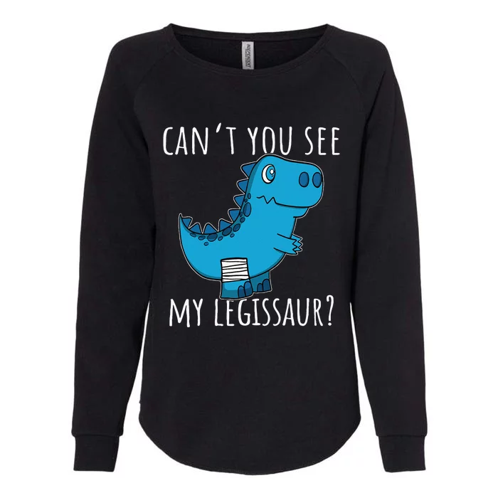 Dinosaur Broken Leg Get Well Soon For Leg Injury Womens California Wash Sweatshirt