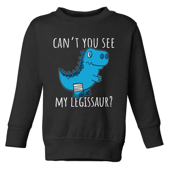 Dinosaur Broken Leg Get Well Soon For Leg Injury Toddler Sweatshirt