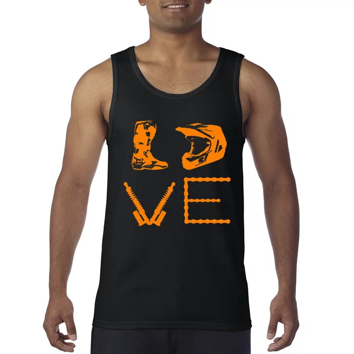 Dirt Bike Love Motorcycle Motocross Enduro Tank Top