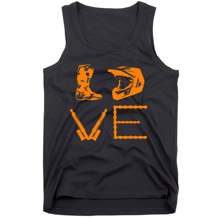 Dirt Bike Love Motorcycle Motocross Enduro Tank Top