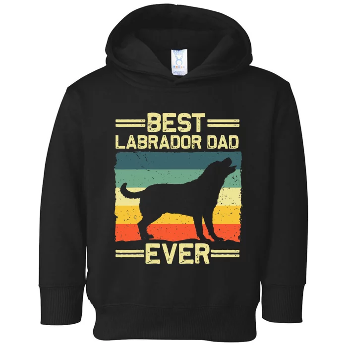 Dad Black Lab Yellow Labrador Retriever Toddler Hoodie