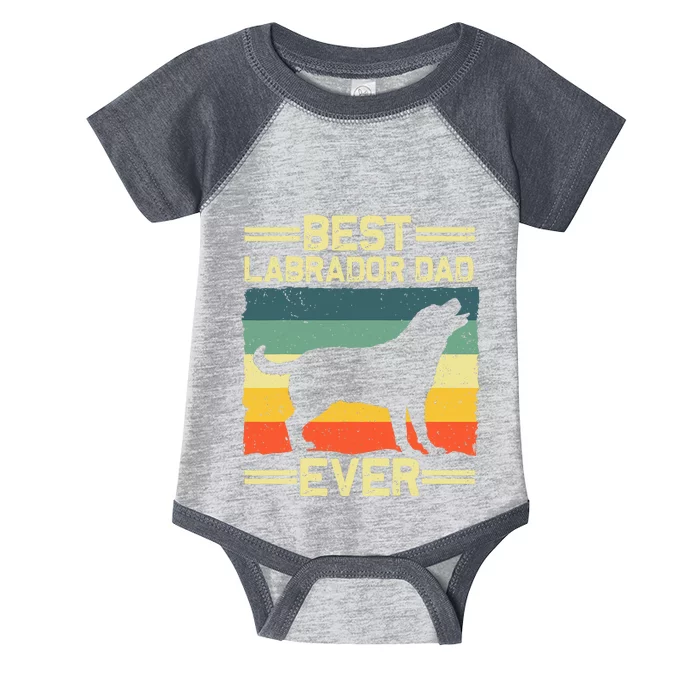 Dad Black Lab Yellow Labrador Retriever Infant Baby Jersey Bodysuit