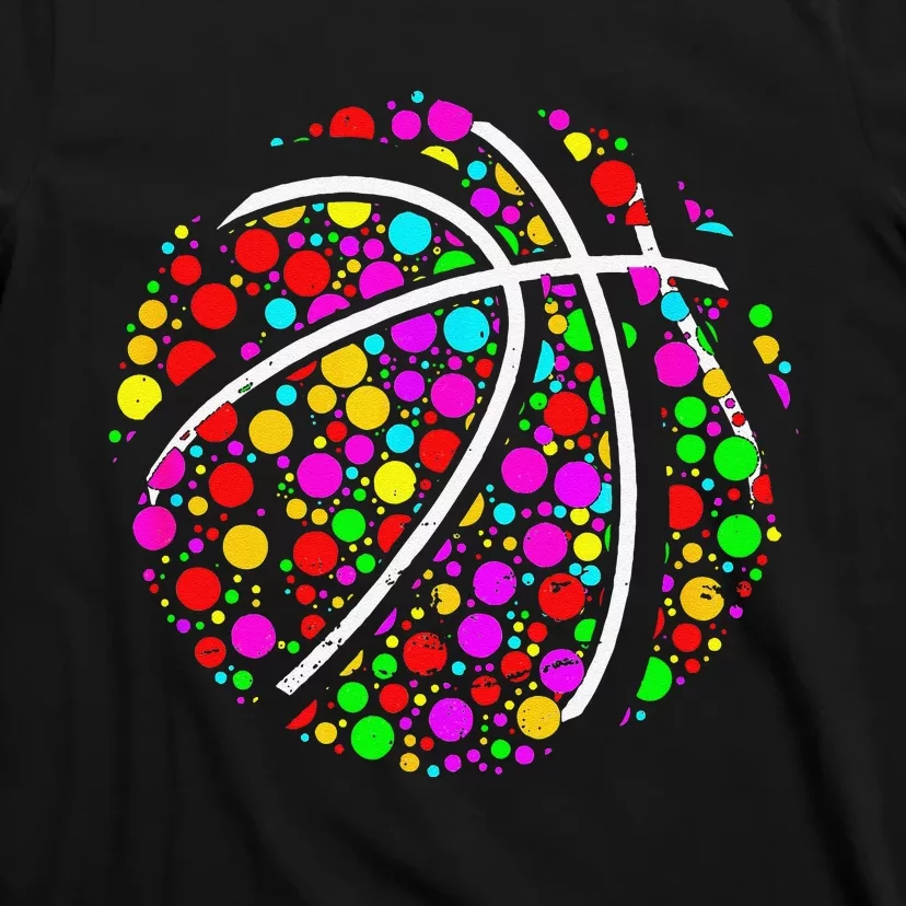 Dots Basketball Lover Player Ball Dot Day Gift T-Shirt