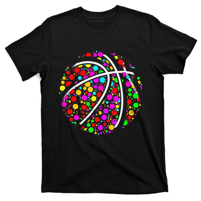 Dots Basketball Lover Player Ball Dot Day Gift T-Shirt