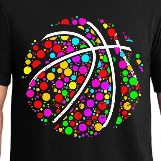 Dots Basketball Lover Player Ball Dot Day Gift Pajama Set