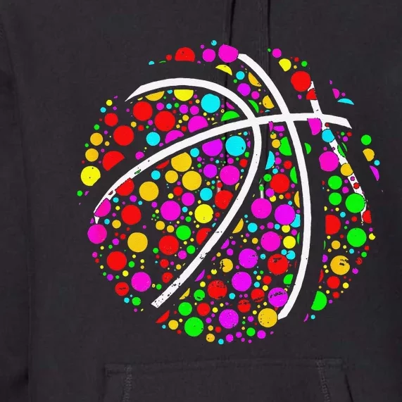 Dots Basketball Lover Player Ball Dot Day Gift Premium Hoodie