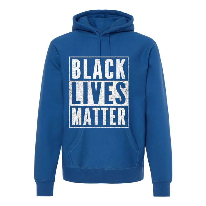 Distressed Black Lives Matter Jacket Backprint Vintage Blm Gift Premium Hoodie