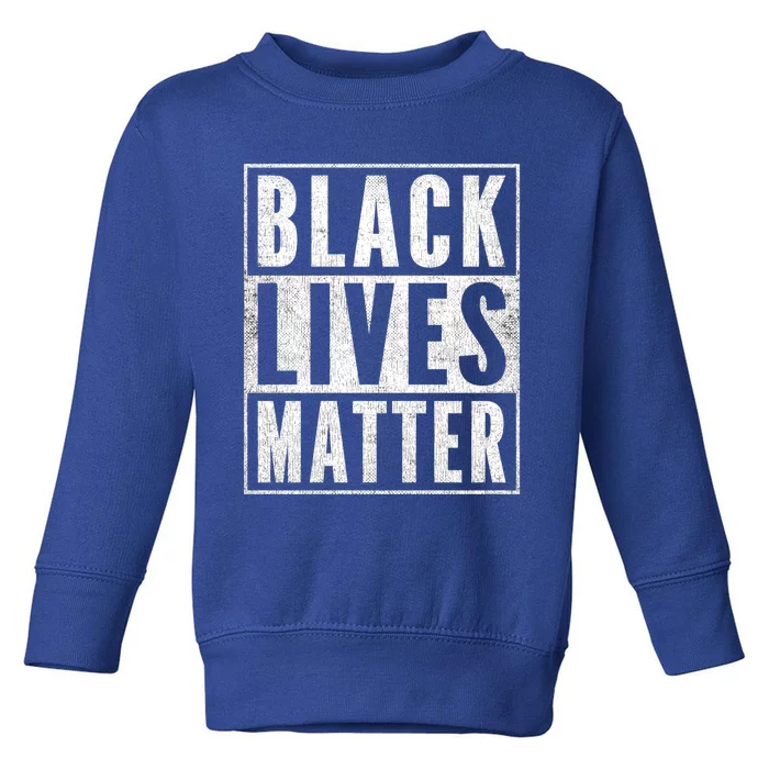 Distressed Black Lives Matter Jacket Backprint Vintage Blm Gift Toddler Sweatshirt