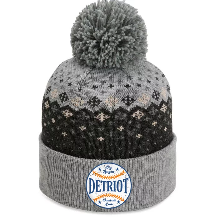 Detroit Big League Baseball Club The Baniff Cuffed Pom Beanie