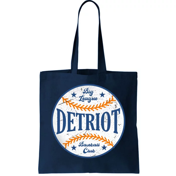 Detroit Big League Baseball Club Tote Bag