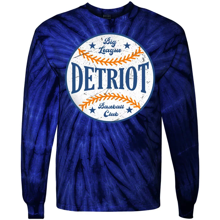 Detroit Big League Baseball Club Tie-Dye Long Sleeve Shirt