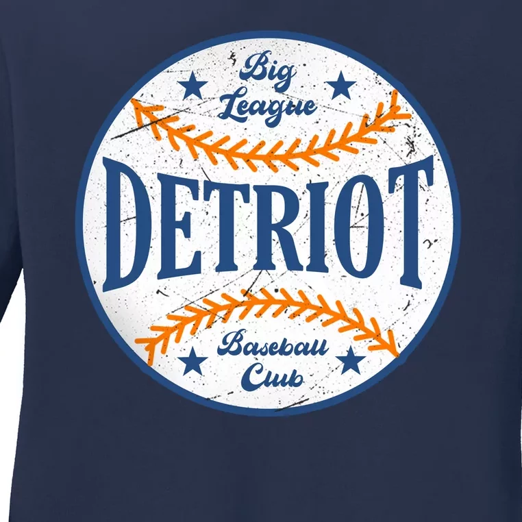 Detroit Big League Baseball Club Ladies Long Sleeve Shirt