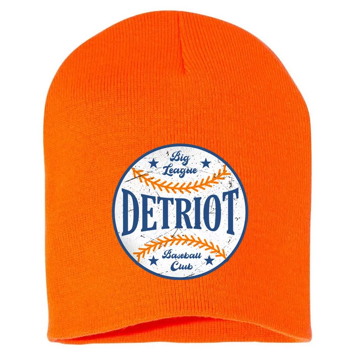 Detroit Big League Baseball Club Short Acrylic Beanie