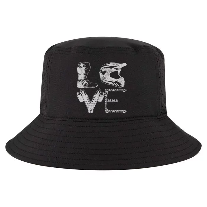 Dirt Bike Love Motocross Mx Enduro Biker Gift Cool Comfort Performance Bucket Hat