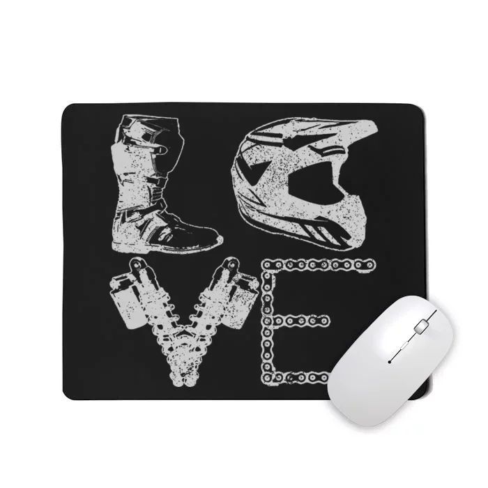 Dirt Bike Love Motocross Mx Enduro Biker Gift Mousepad