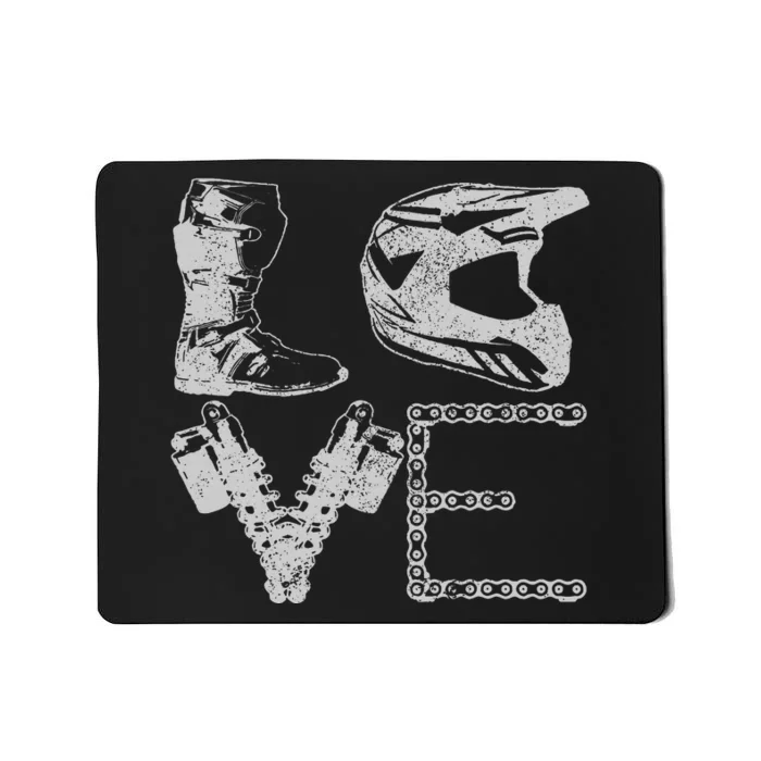 Dirt Bike Love Motocross Mx Enduro Biker Gift Mousepad