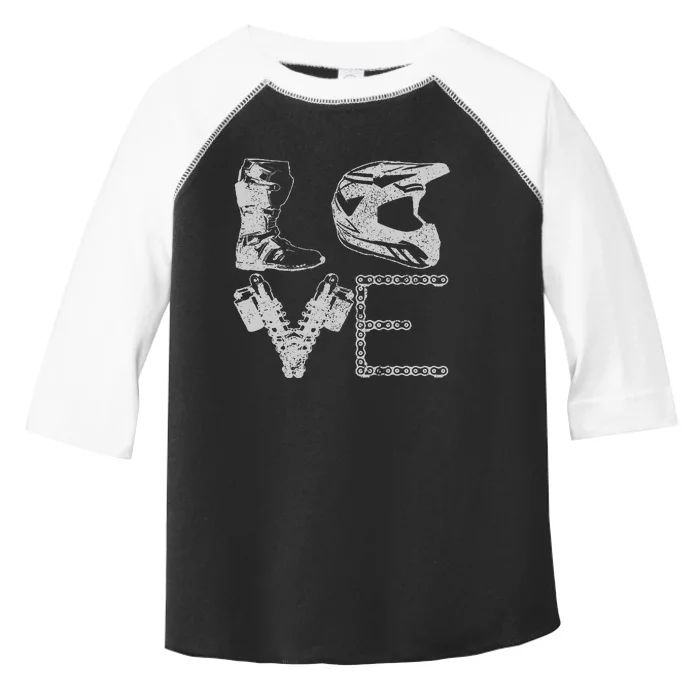 Dirt Bike Love Motocross Mx Enduro Biker Gift Toddler Fine Jersey T-Shirt