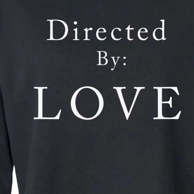 Directed By Love Cropped Pullover Crew