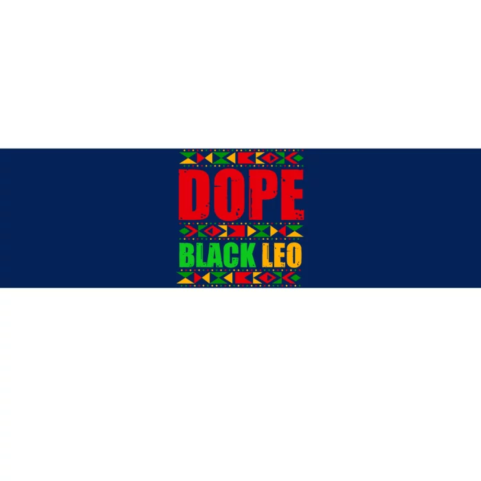 Dope Black Leo Black History Month Melanin African Bumper Sticker