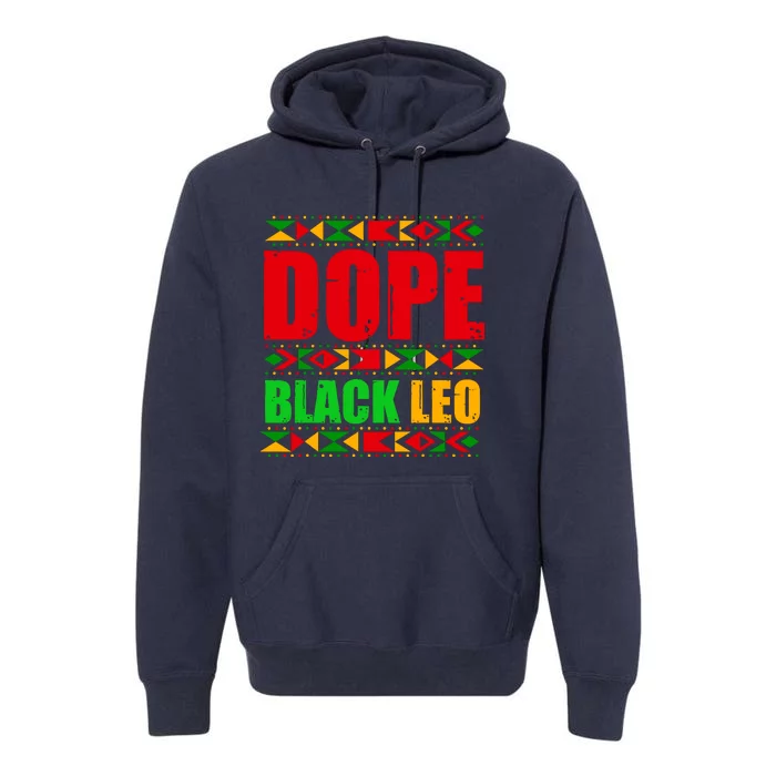 Dope Black Leo Black History Month Melanin African Premium Hoodie