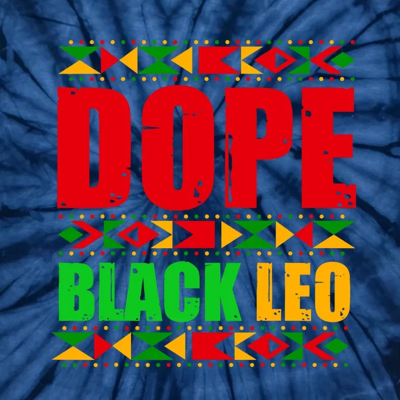 Dope Black Leo Black History Month Melanin African Tie-Dye T-Shirt