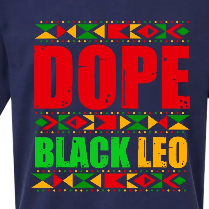 Dope Black Leo Black History Month Melanin African Sueded Cloud Jersey T-Shirt