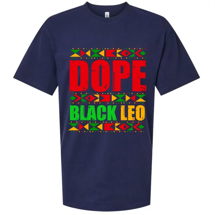 Dope Black Leo Black History Month Melanin African Sueded Cloud Jersey T-Shirt