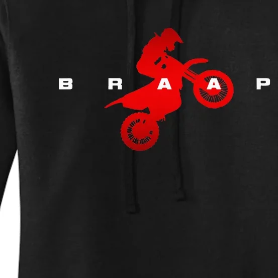 Dirt Bike Motocross Dirt Bike Motocross Women's Pullover Hoodie