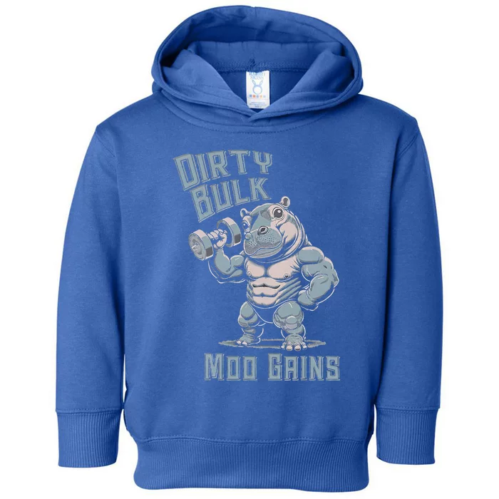 Dirty Bulk Moo Gains Toddler Hoodie