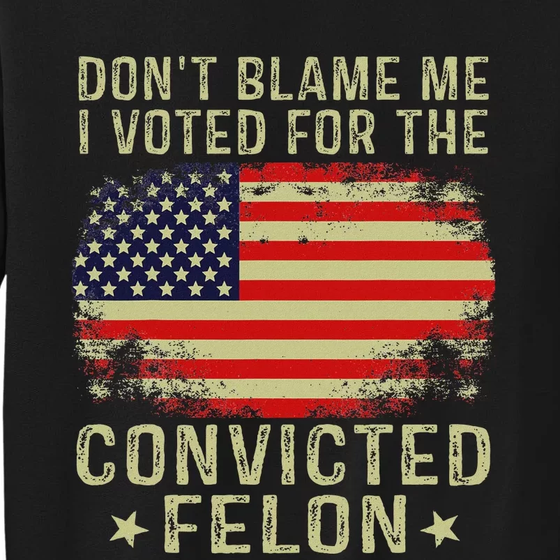 DonT Blame Me I Voted For The Convicted Felon Sweatshirt