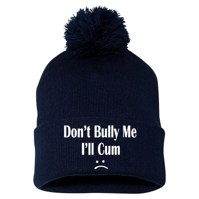 Dont Bully Me Ill Cum Pom Pom 12in Knit Beanie