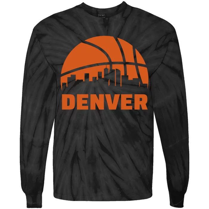 Denver Basketball Mile High 5280 Tie-Dye Long Sleeve Shirt