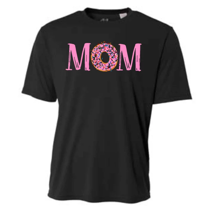 Donut Birthday Mom Family Donut Birthday Cooling Performance Crew T-Shirt