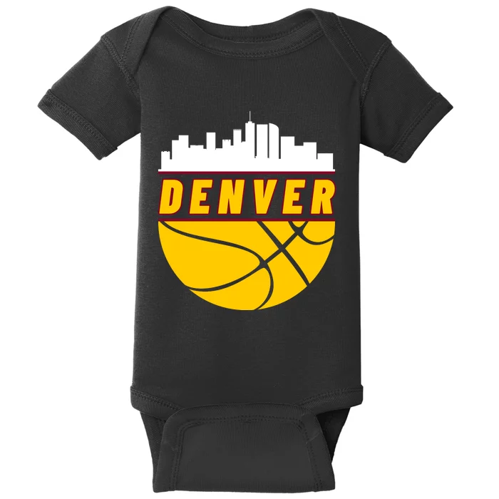 Denver Basketball Mile High 5280 Baby Bodysuit