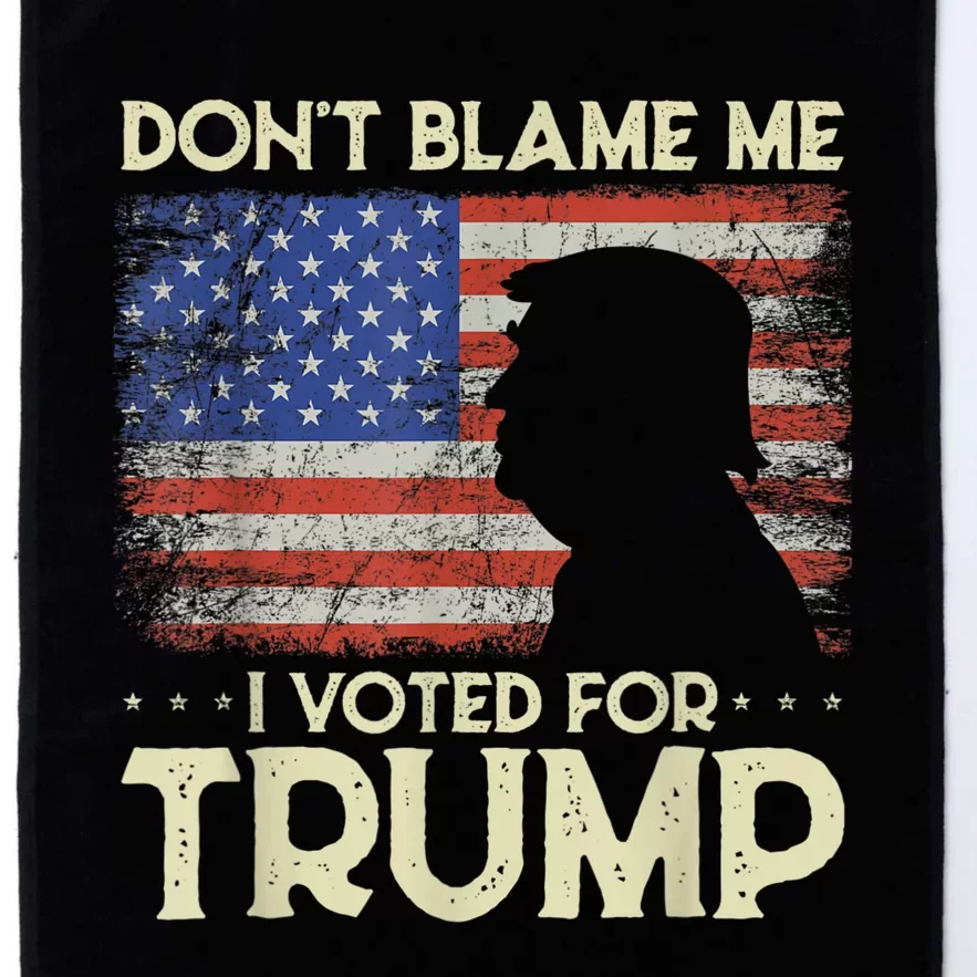 Don't Blame Me I Voted For Trump 4th Of July Retro USA Flag Platinum Collection Golf Towel