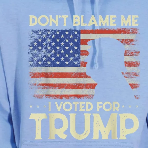 Don't Blame Me I Voted For Trump 4th Of July Retro USA Flag Unisex Surf Hoodie