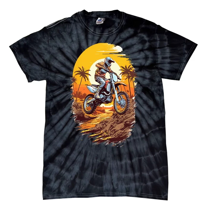 Dirt Bike Motocross Rider Enduro Supercross Off Road MX Tie-Dye T-Shirt